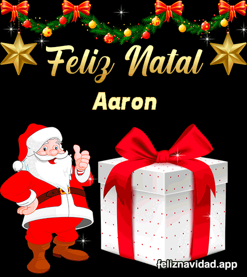 GIF Feliz Natal Aaron