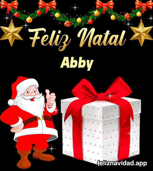 GIF Feliz Natal Abby