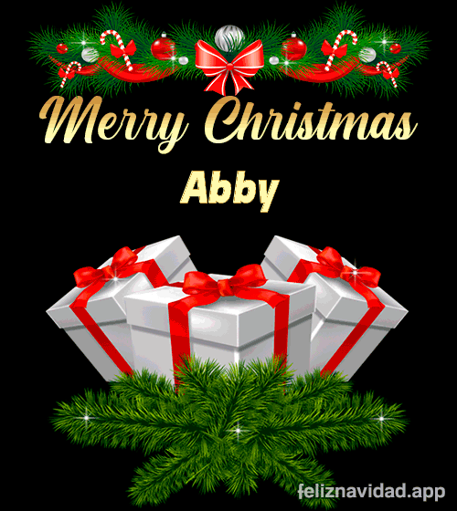GIF Merry Christmas Abby