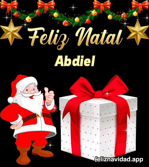 GIF Feliz Natal Abdiel