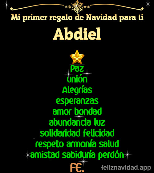 GIF Mi primer regalo de navidad para ti Abdiel