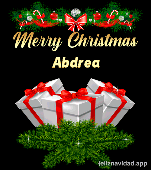 Merry Christmas Abdrea
