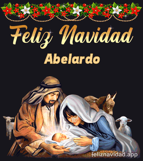 GIF Feliz Navidad Abelardo