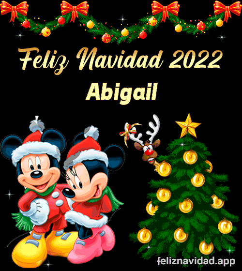 GIF Feliz Navidad 2022 Abigail