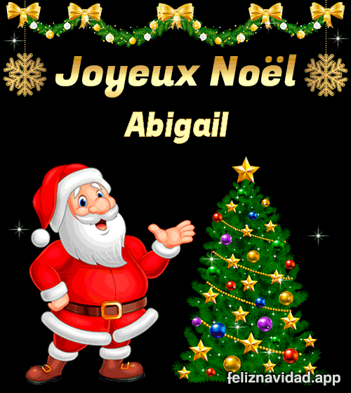 GIF Joyeux Noël Abigail