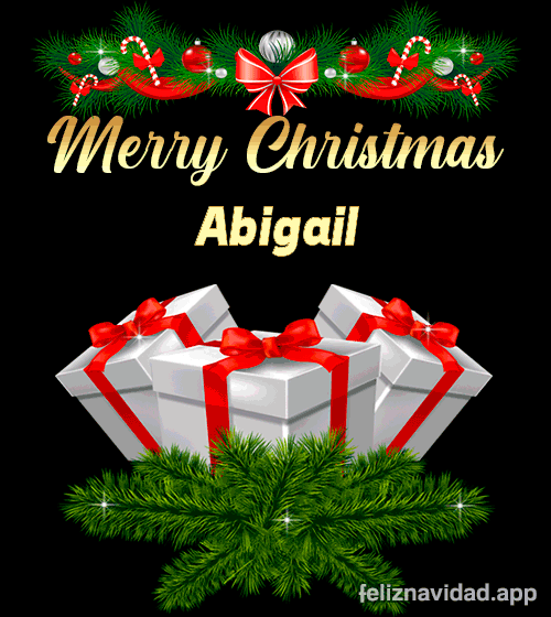GIF Merry Christmas Abigail