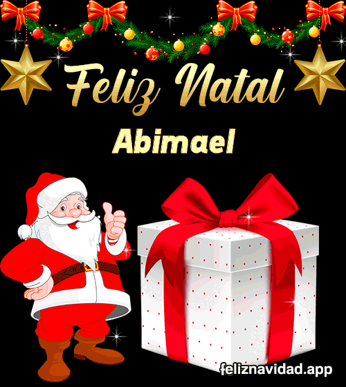 GIF Feliz Natal Abimael
