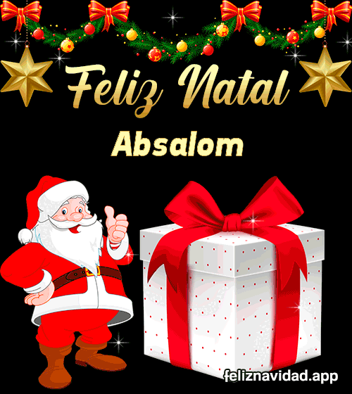GIF Feliz Natal Absalom