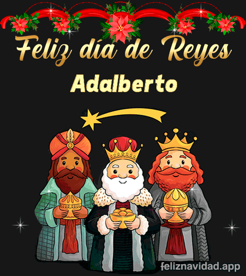 GIF Feliz día de Reyes Adalberto
