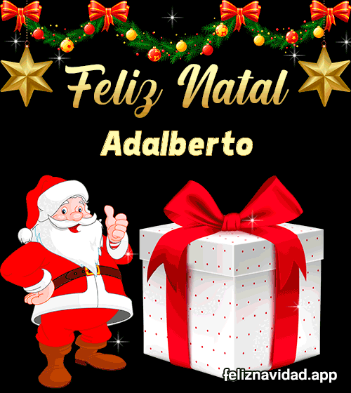 GIF Feliz Natal Adalberto