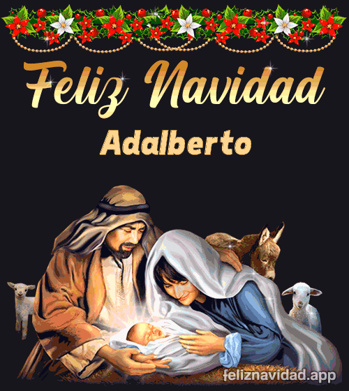 GIF Feliz Navidad Adalberto