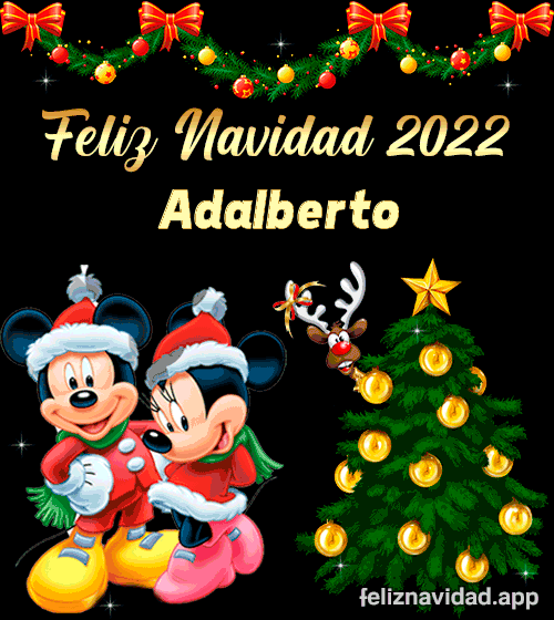GIF Feliz Navidad 2022 Adalberto