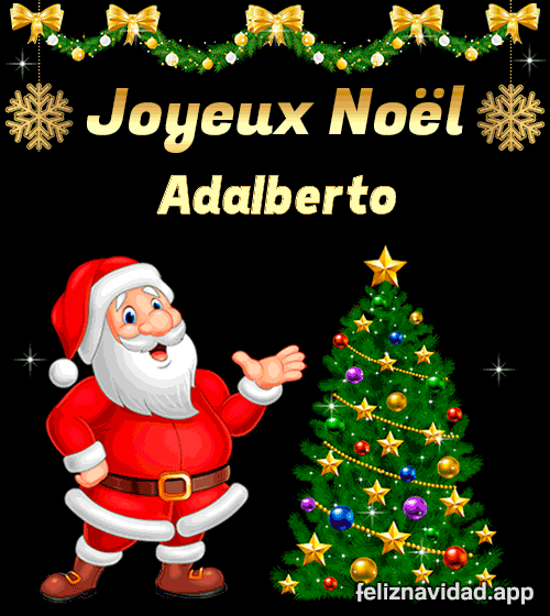 GIF Joyeux Noël Adalberto