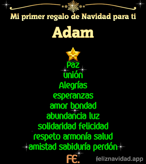 GIF Mi primer regalo de navidad para ti Adam