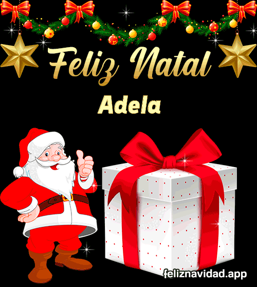 GIF Feliz Natal Adela