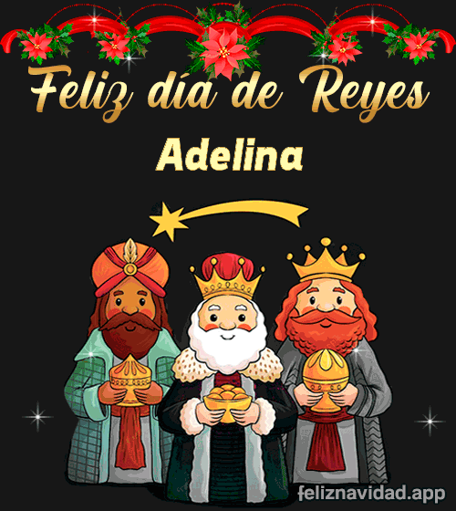 GIF Feliz día de Reyes Adelina