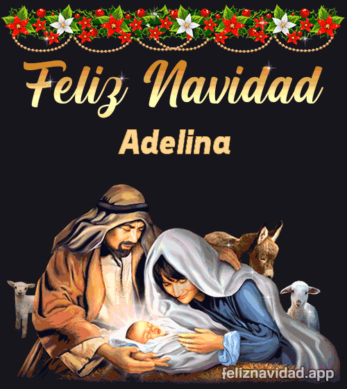GIF Feliz Navidad Adelina