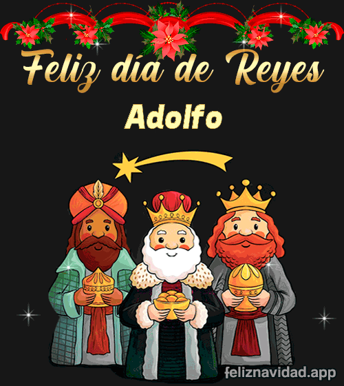 GIF Feliz día de Reyes Adolfo