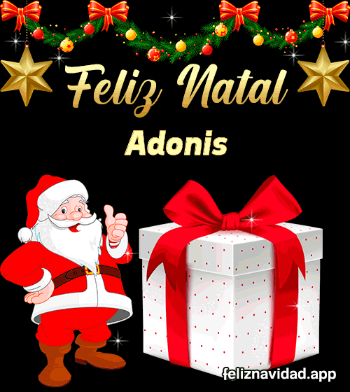 GIF Feliz Natal Adonis