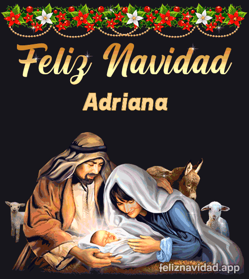 GIF Feliz Navidad Adriana