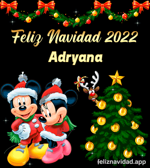 GIF Feliz Navidad 2022 Adryana