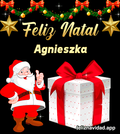 GIF Feliz Natal Agnieszka