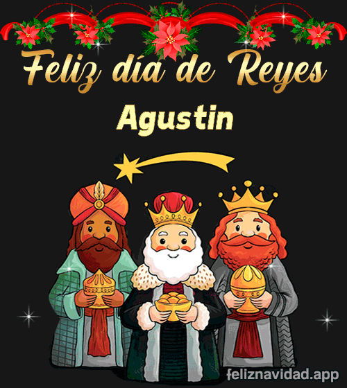 GIF Feliz día de Reyes Agustin