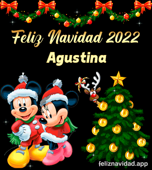 GIF Feliz Navidad 2022 Agustina