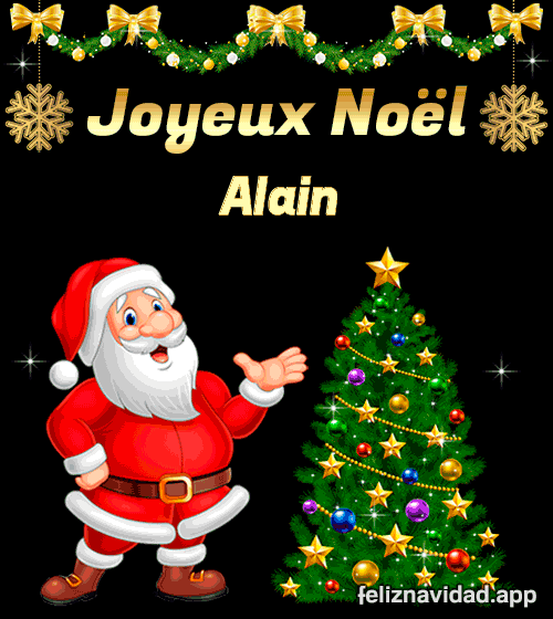 GIF Joyeux Noël Alain