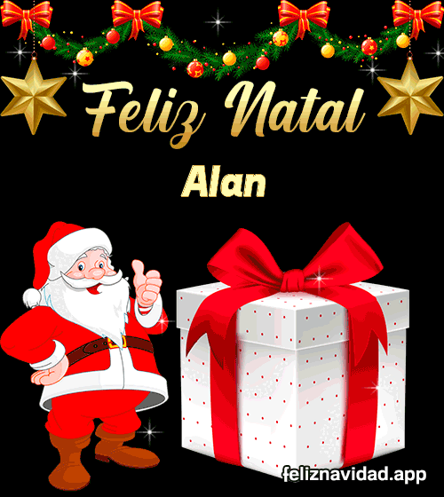 GIF Feliz Natal Alan