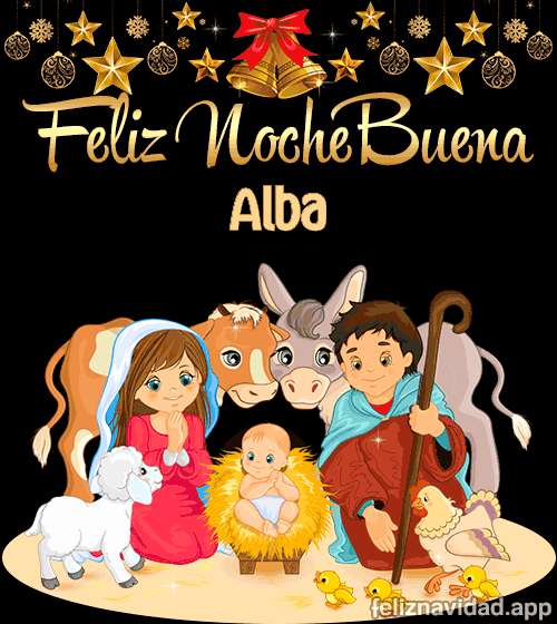 GIF Feliz Nochebuena Alba