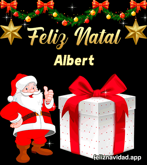 GIF Feliz Natal Albert