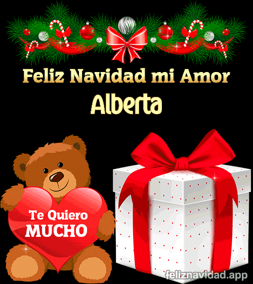 GIF Feliz Navidad mi Amor Alberta