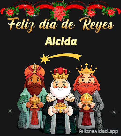 GIF Feliz día de Reyes Alcida