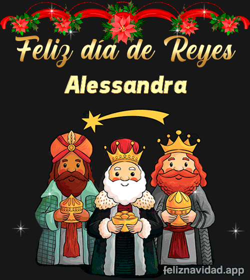 GIF Feliz día de Reyes Alessandra