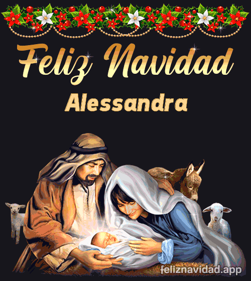 GIF Feliz Navidad Alessandra