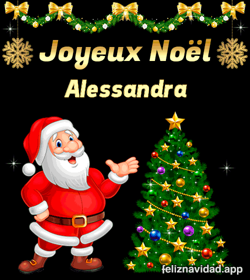 GIF Joyeux Noël Alessandra