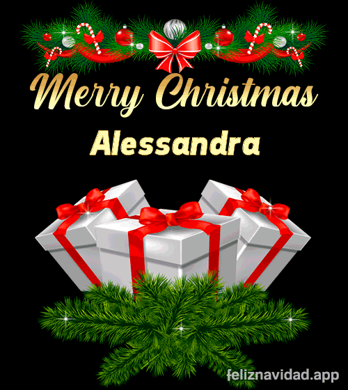 GIF Merry Christmas Alessandra