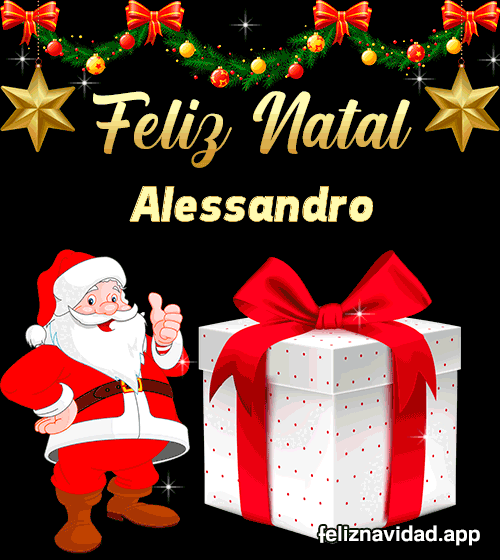 GIF Feliz Natal Alessandro