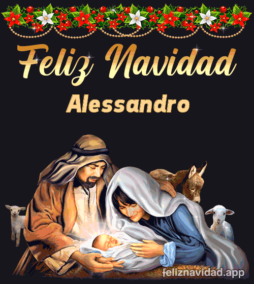 GIF Feliz Navidad Alessandro
