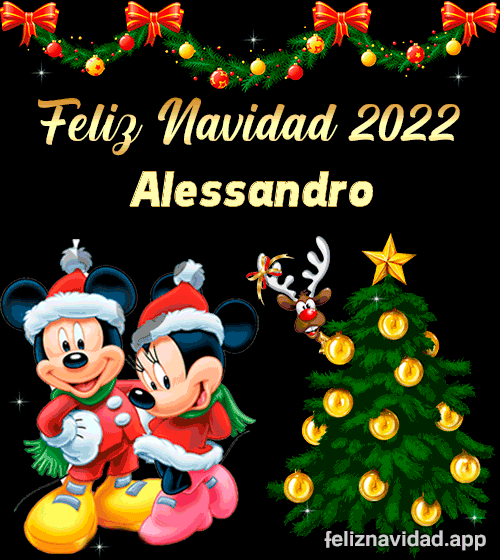 GIF Feliz Navidad 2022 Alessandro