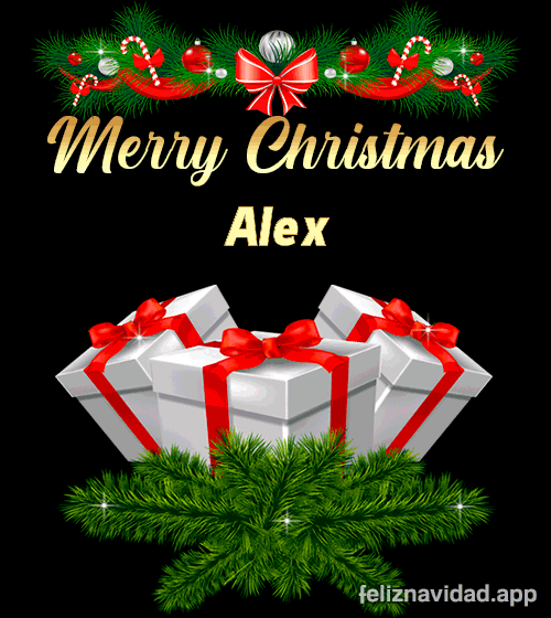 GIF Merry Christmas Alex
