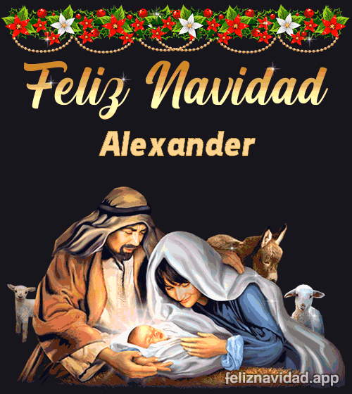 GIF Feliz Navidad Alexander