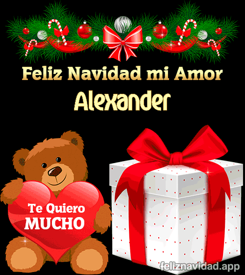 GIF Feliz Navidad mi Amor Alexander