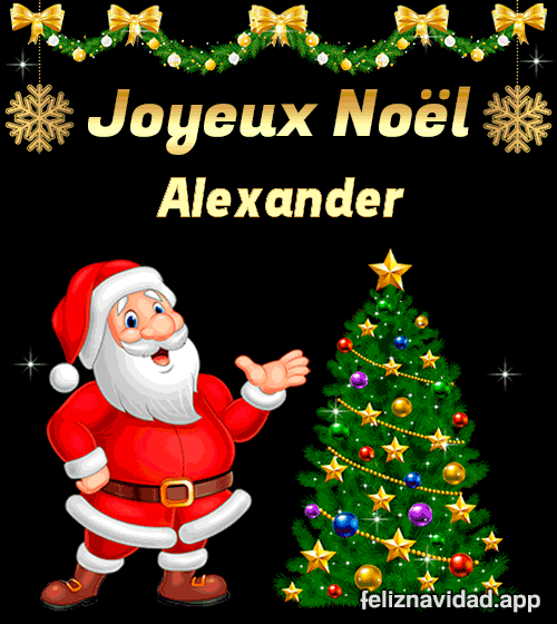 GIF Joyeux Noël Alexander