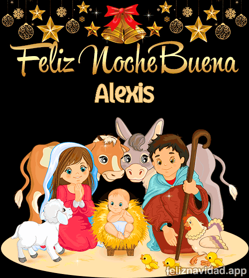 GIF Feliz Nochebuena Alexis