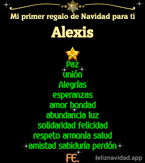 GIF Mi primer regalo de navidad para ti Alexis