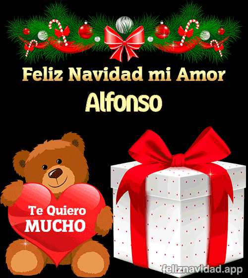 GIF Feliz Navidad mi Amor Alfonso