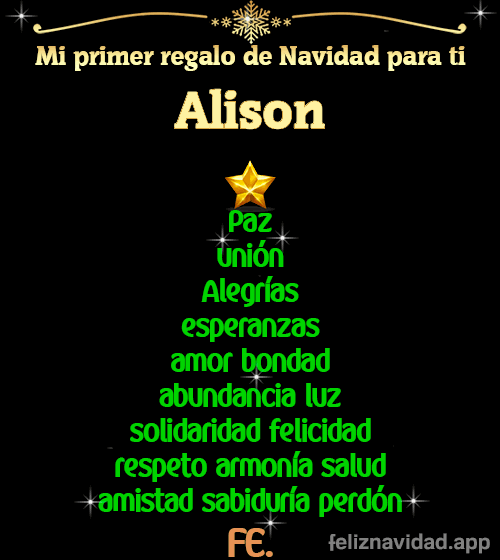 GIF Mi primer regalo de navidad para ti Alison