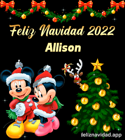 GIF Feliz Navidad 2022 Allison